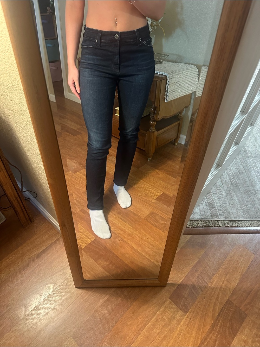 AG Jeans Classic High-Rise Dark Wash Women's Jeans